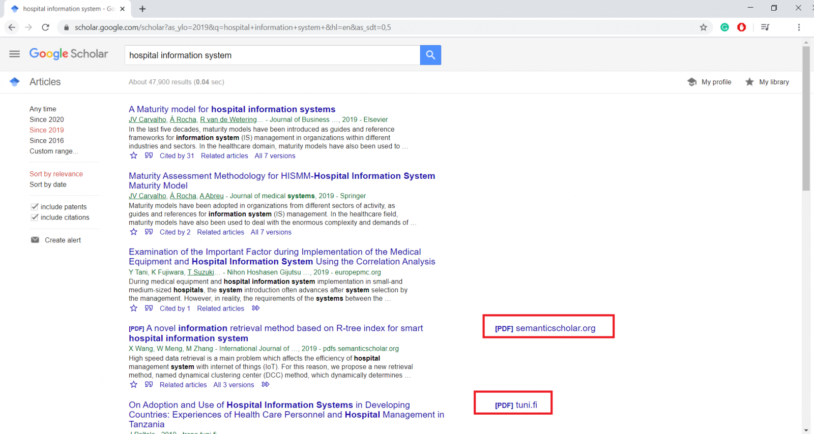 Google Scholar Search